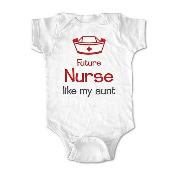 Future Nurse like my Aunt - wallsparks cute & funny Brand - baby one piece bodysuit - Great baby shower gift!