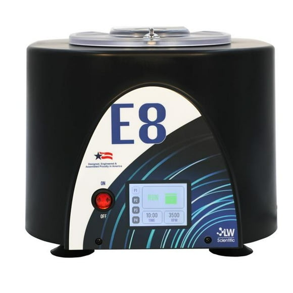 LW Scientific E8C-U8AT-CRT3 90-240V Centrifuge 8 Place Fixed 3500 RPM Touch Digital Speed Angle Rotor, Black