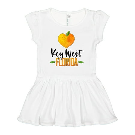 

Inktastic Key West Florida Orange in Heart Gift Baby Girl Dress