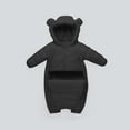 thumbnail image 4 of AINIYS Kids Bear-Ear Padded Snowsuit with Hooded Neckline, Zip Closure, Warm Design Children's Clothing for Winter & Outdoor Wear Black 9 Months, 4 of 7