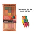 thumbnail image 6 of Profusion Cosmetics Artistry On The Go Makeup Kit, 9 Shade Eyeshadow & 6 Shade Face Palettes with Brushes and Primers, Travel-Friendly & Vegan Beauty Set, In The Tropics, 6 of 9
