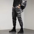 thumbnail image 2 of MYG Mens Loose Cargo Pants with Multiple Pockets Straight Trousers Outdoor Overalls, 2 of 6