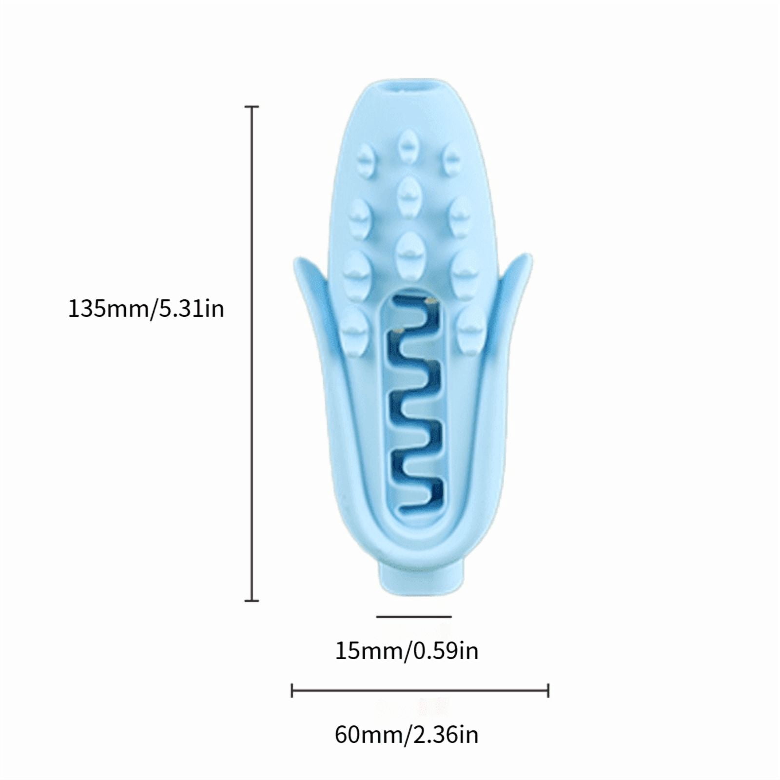Pet Corn Chew Stick for Dogs, Food-Grade Silicone Teething Toy, Durable Bite-Resistant Dog Chew Toy for Small to Large Breeds
