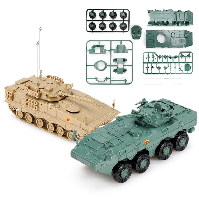Toy Tank ViiKondo a escala 1/72, montaje por ti mismo, Leopardo de las nieves chino contra vehículo de combate de infantería sobre orugas