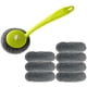 thumbnail image 1 of Juego de 8 cepillos de limpieza de alambre de acero con mango para tazón/sartén/plato. Afortunado Sencillez, 1 of 5
