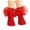 Red, variant on Fozruso Ankle Socks for Girls Lace Dress Crew Socks Kids Girls Socks for Back-to-School,Blue,L