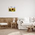 thumbnail image 2 of Stupell Industries Bright Yellow Sunflowers Blooming Warm Sunrise Sky Wood Wall Art, 19 x 13, Design by Kali Wilson, 2 of 5