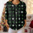 thumbnail image 5 of adviicd Christmas Cardigan Sweater for Women Open Front Holiday Graphic Funny Cute Long Sleeve Xmas Outfit 2025 Fashion (Dark Green, XL), 5 of 6