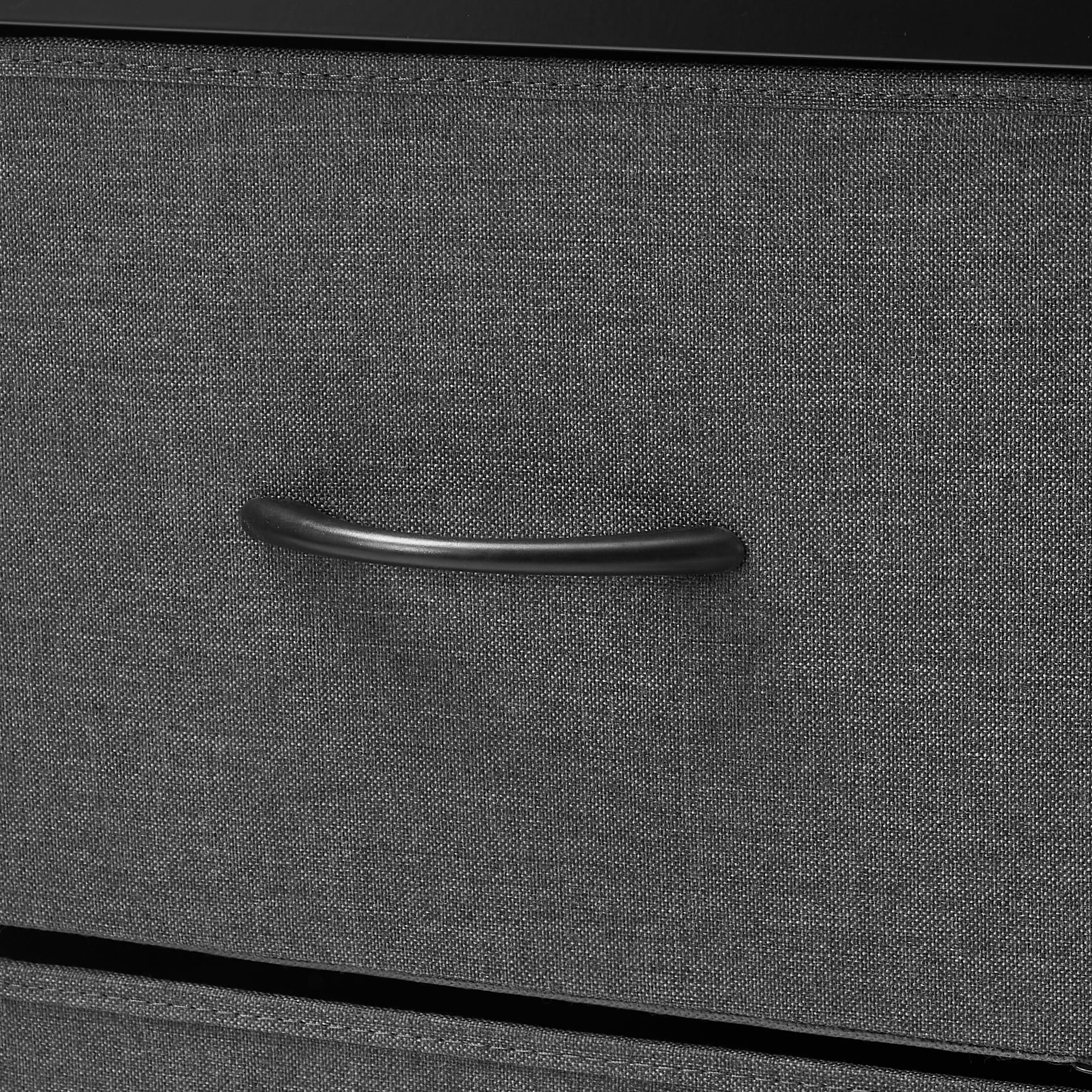 Mainstays 47.2 in Computer Desk with 3 Grey Fabric Drawers