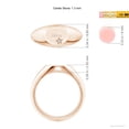 thumbnail image 4 of ANGARA Natural 0.01 Ct. Diamond Fashion Ring in 14K Rose Gold for Women (Ring Size: 3), 4 of 9