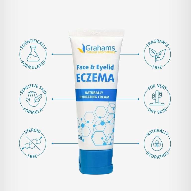 Grahams Natural Face & Eyelid Eczema Moisturizing Cream with