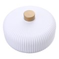 thumbnail image 1 of Plateau de Service Divisé 3 Compartiments en Plastique Robuste Simple Multifonction avec Couvercle pour Fête de Famille Bureau Blanc, 1 of 10