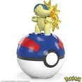 thumbnail image 3 of MEGA Pokemon Cyndaquil building set with 28 pieces and Poke Ball, 3 of 6