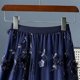 thumbnail image 5 of TaTaai Women High Waist Double Layer Mesh 3D Floral Appliqué Midi Skirt Lightweight Breathable Soft Machine Washable No Fading Versatile Daily Office Party Casual Wear Midi Skirt Gift, 5 of 8