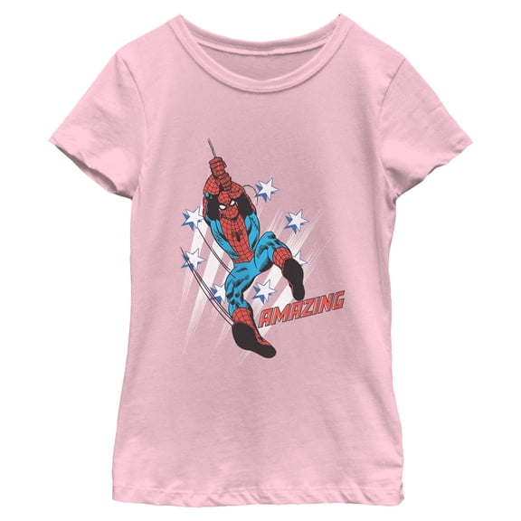 Girls Marvel: Spider-Man Amazing Stars Pose T Shirt