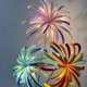 thumbnail image 1 of TQEHS Juego de bricolaje con palitos giratorios de fuegos artificiales Juego de árbol de Navidad creativo hecho a mano (н P4K2, 1 of 6