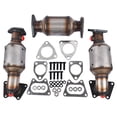 thumbnail image 2 of GELUOXI Catalytic Converters Set Replacement for 2005-2008 Honda Pilot 3.5L 45106-45107-45108, 2 of 15
