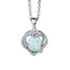 thumbnail image 1 of Collar de la mujer que late deslumbrante colgante en forma de corazón pequeño colgante de la mujer, 1 of 4