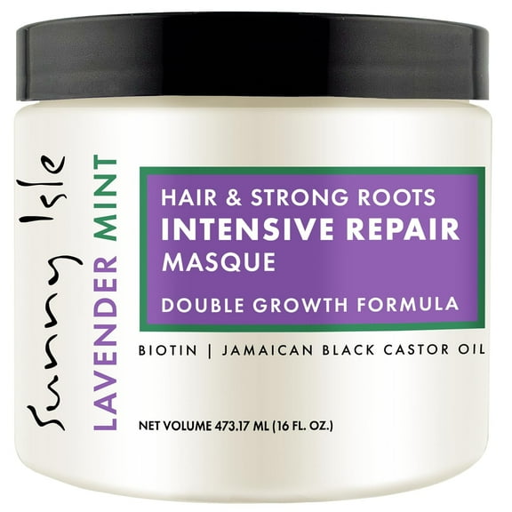 Sunny Isle Lavender Mint Hair and Strong Roots Intensive Repair Masque 16oz