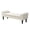 Beige, variant on GZXS Button Tufted Bench w/ Rolled Arms, 57.5" Indoor Upholstered Fabric Seat with Gourd-Shaped Wood Legs, Multi-Functional Bedroom or Sofa Ottoman (Pink)