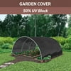 Coolaroo 50% UV Sun Block Shade Fabric Roll for Gardening, 6' x 100'; Black