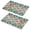 Pioneer Flower Floral-2, variant on Placemat, Pioneer Flower Floral Print Pattern Place Mats Table Mat Set Of 2, PVC Washable Placemats for Party Kitchen Dining Decoration, 18x12 Inch, Fade Resistant