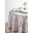 thumbnail image 2 of Maison d' Hermine Fairy Christmas 100% Cotton Tablecloth for Kitchen Dining Tabletop Decoration Parties Weddings (Round, 69 Inch Diameter), 2 of 3