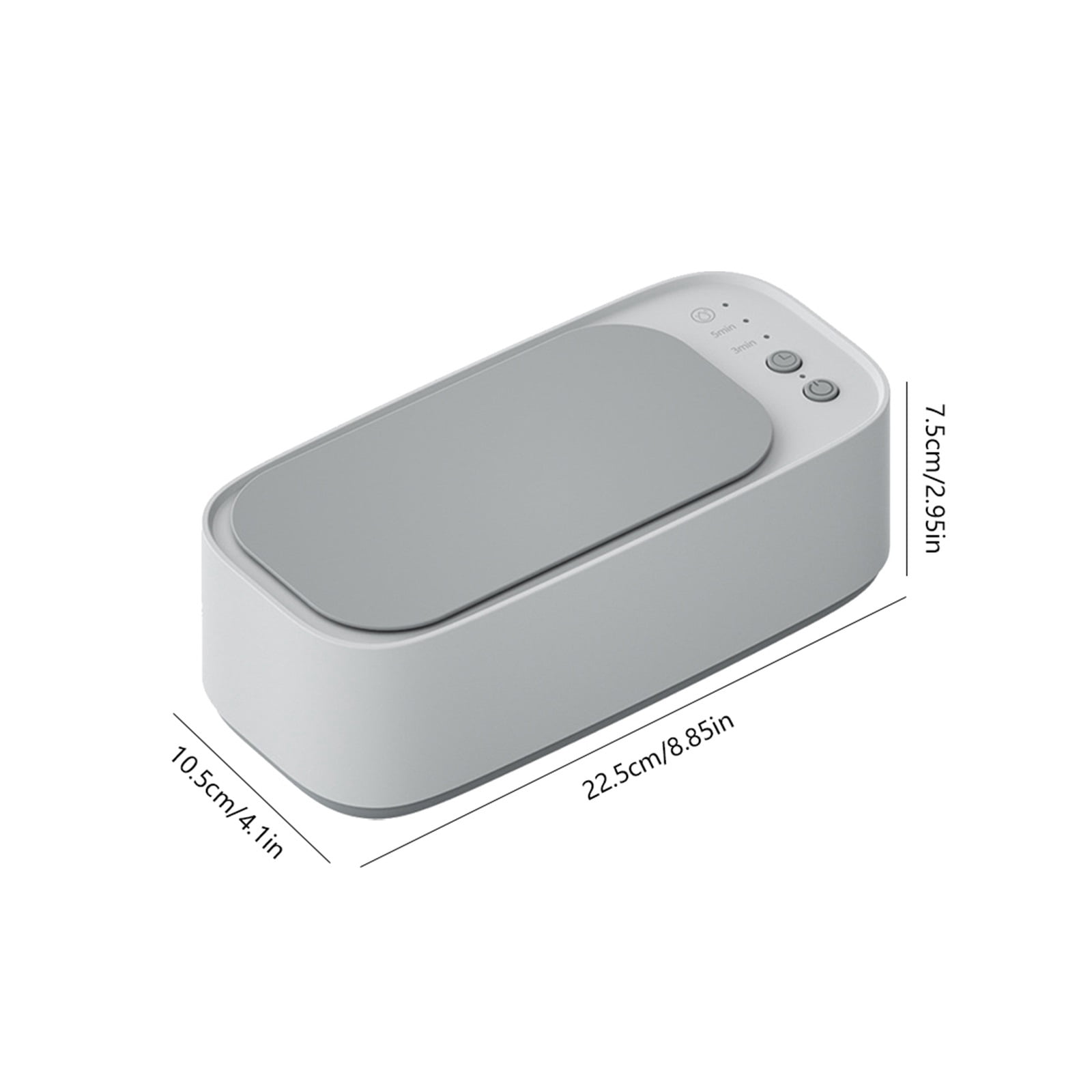 Portable Ultrasonic Cleaning Machine 45KH High Frequency Vibration Cleaner 360° Timing Washing for Jewelry/Eyeglass/Makeup Tool