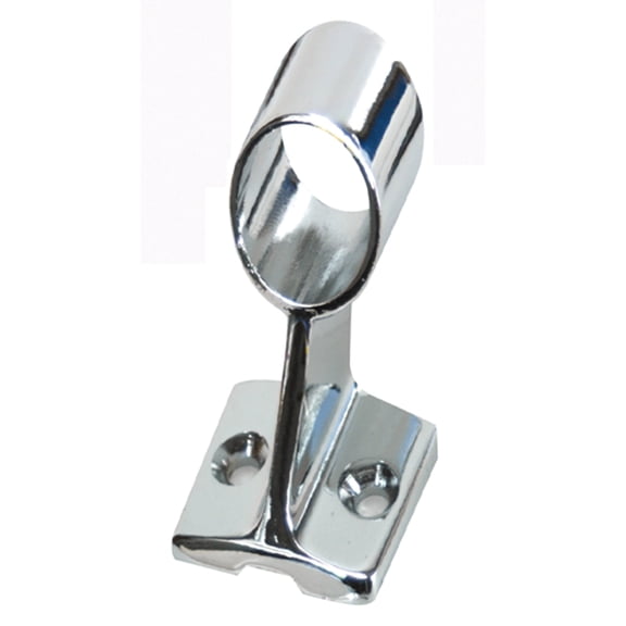 Whitecap S-1489C 60° Center Handrail Stanchion - 7/8" x 1-1/2", CP/Zamac