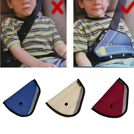Fancyleo Triangular Seatbelt Adjuster for Kids/Adults Safety Seat Belt Covers Protector Positioner Breathable