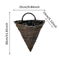 thumbnail image 2 of Handwoven Wicker for Indoor Outdoor Display Decorative Planter Container with Natural Finish, 2 of 5