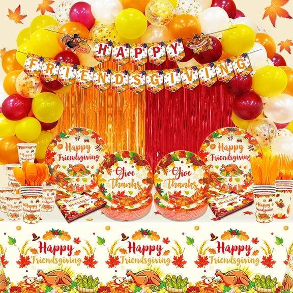 226Pcs Friendsgiving Party Supplies Thanksgiving Plates AFN1And Napkins Thanksgiving Party Decorations Thanksgiving Plates Disposable for Thanksgiving Party Supplies Friendsgiving Decorations