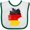 White and Green, variant on Inktastic German Map Flag Boys or Girls Baby Bib
