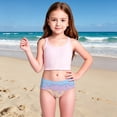 thumbnail image 6 of TGPMGRZ Girls Bikini Bottoms Sun Protection Quick Drying Stretchy Swimsuit Ice Cream Summer Pool Beach Bathing Suit (Light Purple & 5-6 Years), 6 of 8
