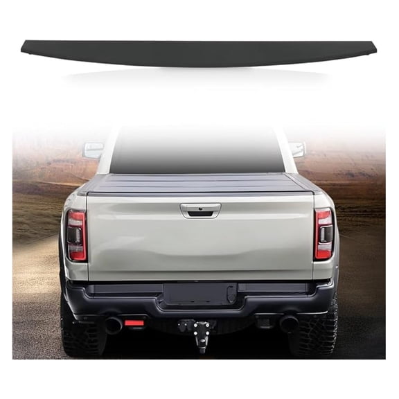 WaiRitoday Tailgate Spoiler Cap Molding Compatible with Dodge Ram 2500 3500 2019 2020 2021 2022 2023 Textured Black 68364364AA