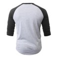 thumbnail image 5 of Men's 3/4 Raglan Casual Sport T-Shirts, 5 of 6