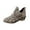 Gray, variant on Cowboy Boots for Women High Cost Performance Leopard Print Patchwork Boots Advanced Design Women's Mug Round Toe Faux Suede Stacked Heel Western Ankle Bootie