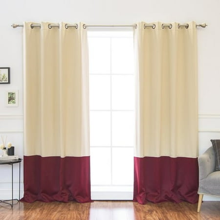 Best Home Fashion Color Block Curtains Best Home Fashion Color Block Curtains