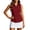 C-Wine313, variant on DHFJKG Polo Shirts For Women Quarter Zip Breathable Mesh Sleeveless Solid Color Summer Basic Top Workout Golf Shirts