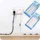 thumbnail image 5 of Abrazadera de fijación para organizador de cables autoadhesiva, abrazadera para organizador de cables de subred, abrazadera de fijación para cable de datos, paquete de 20, 5 of 6