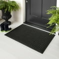 thumbnail image 4 of Mohawk Home Waffle Grid Impression Low Pile Non-Slip Indoor/Outdoor Door Mat, Onyx, 1' 6" x 2' 6", 4 of 6