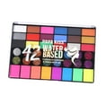 thumbnail image 4 of Face Body Paint Watercolor Pigment Make up Palette for Theatre Cosplay Party, 4 of 9