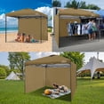 thumbnail image 6 of 10X10 Canopy Tent Sidewalls with Zipper for Canopy Frame, 3Pcs Sunwalls Only, UPF50+ Waterproof Side Walls(Khaki), 6 of 6