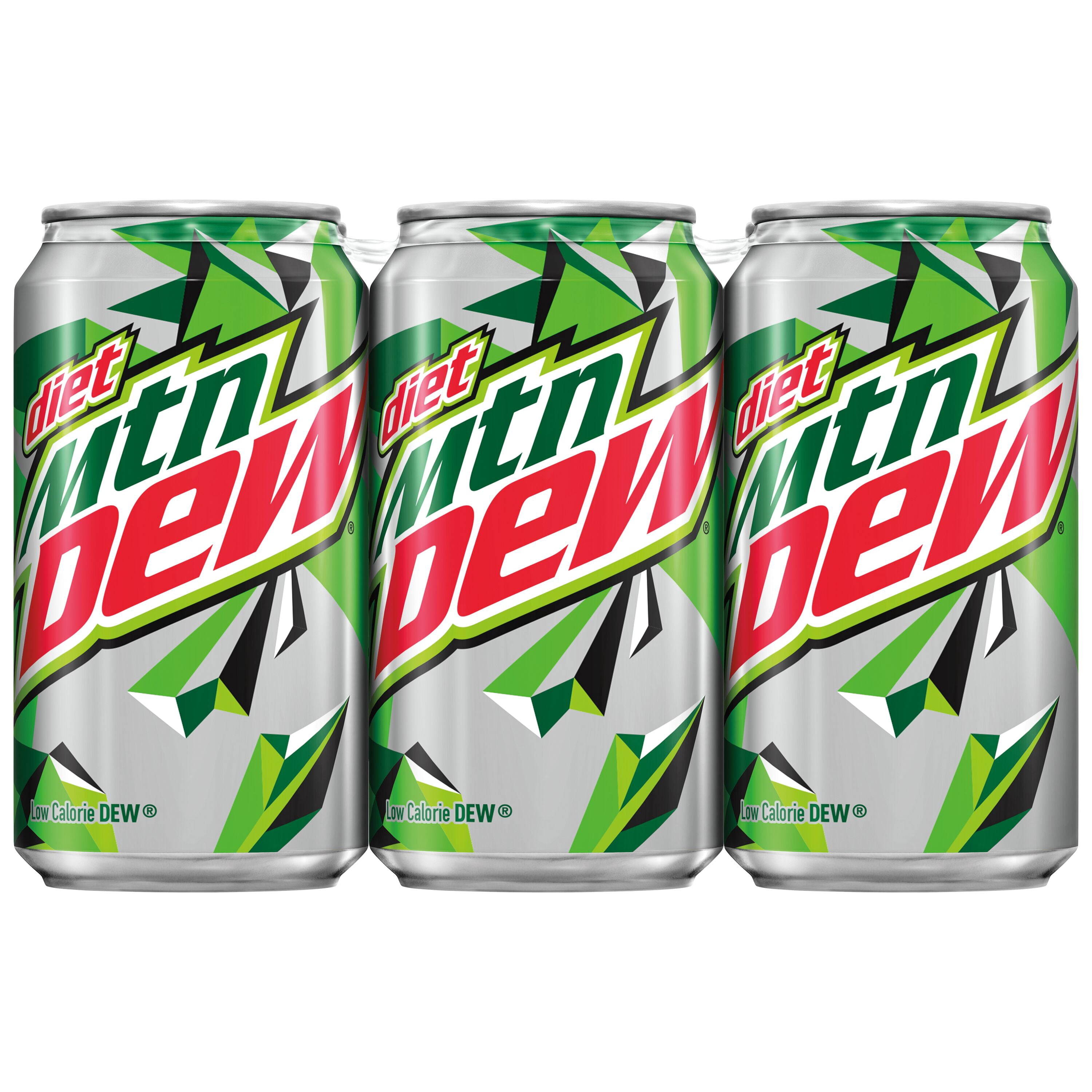 Diet Mountain Dew Soda Pop, 12 fl oz, 6 Pack Cans