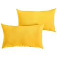 thumbnail image 2 of Humble and Haute Sunbrella Canvas Sunflower Knife-edge Outdoor Pillows (Set of 2) 14 in H x 24 in W, 2 of 5