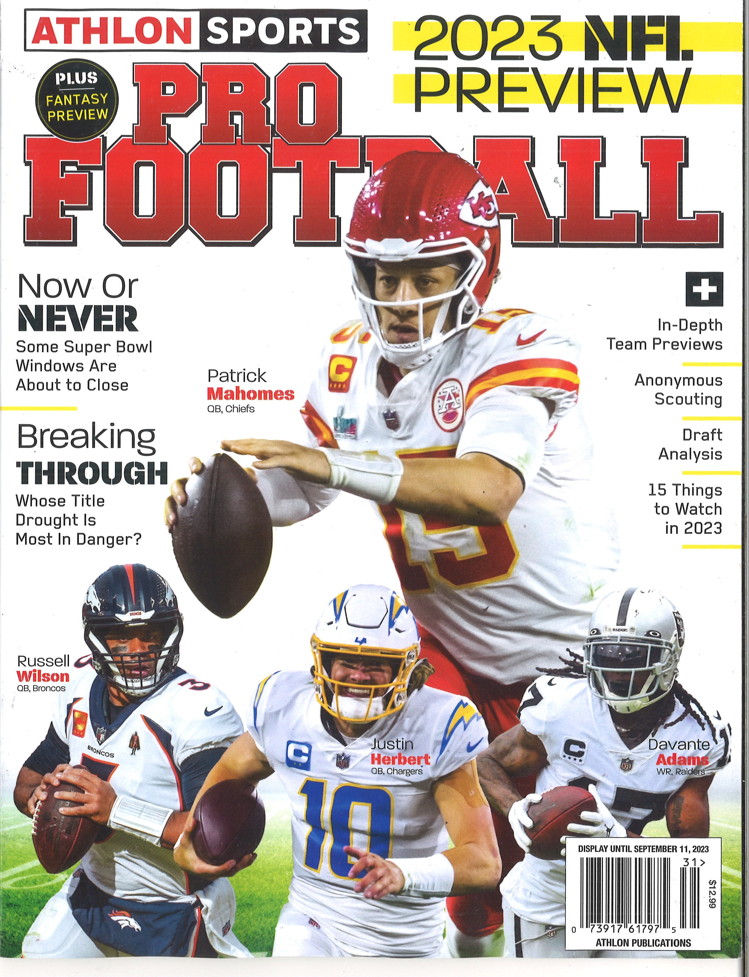 ATHLON SPORTS PRO FOOTBALL 2023 NFL PREVIEW (COVERS VARY)