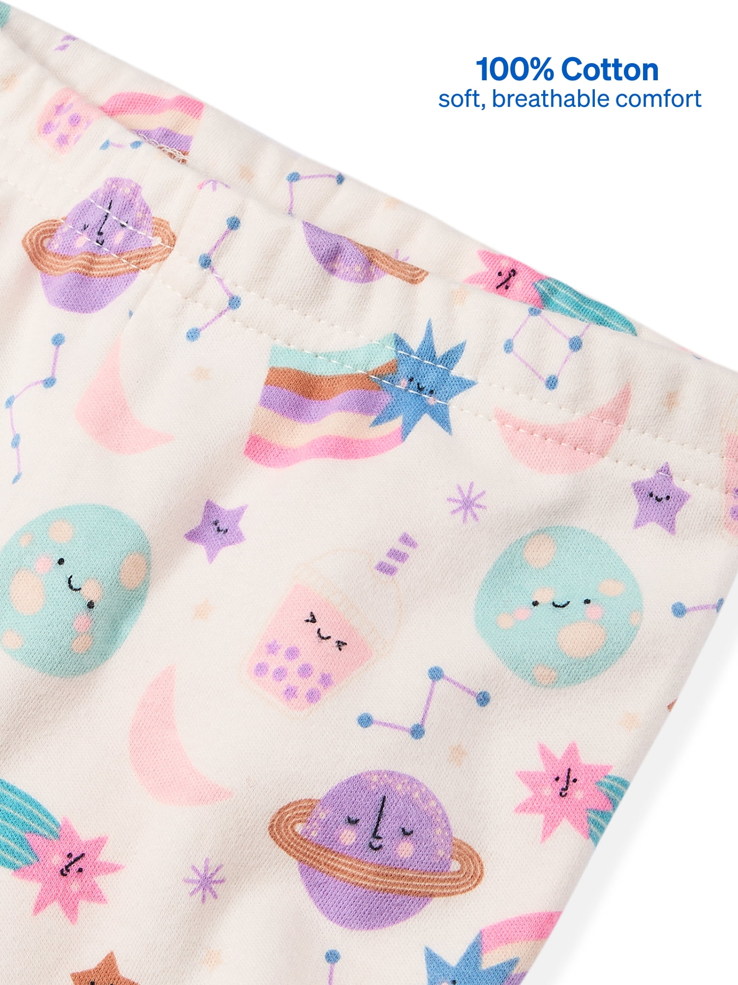 Garanimals Newborn & Baby Girl 100% Cotton Jogger Pants, Sizes 0–24M, Single or 4-Pack