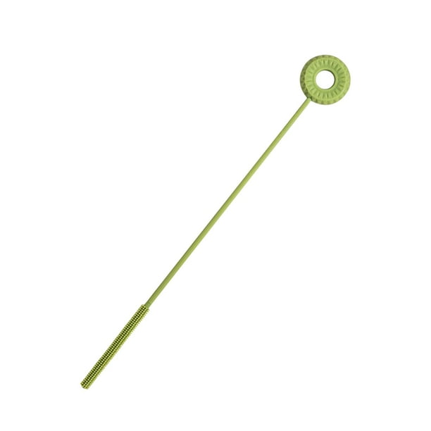 Limpiador de Cepillos para Pajitas, Cepillo Limpiador de Trazos, Cepillo de Taza Duradero Multifuncional, Cepillo Redondo de Silicona para Biberones, verde claro SOLEDAD cepillo para biberones