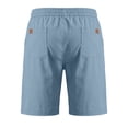 thumbnail image 7 of Hurxie Men's Casual Shorts Twill Drawstring Summer Beach Stretch Golf Shorts with Pockets Sky Blue,M, 7 of 7
