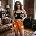 thumbnail image 6 of Xijirk Women 2 Piece Cami Short Pajama Set Skeleton Hand Print Spaghetti Strap Loungewear for Halloween Party and Daily Wear, 6 of 6